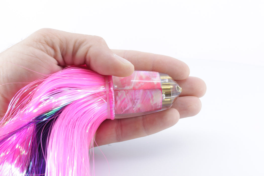 Koya Lures Pink MOP 4-Hole Bullet 9"+ 7oz Strobez Pink/Purple GZE