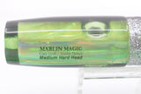 Marlin Magic Green Awabi Shell Black Back Doll Eyes Medium Hard Head 9" 5oz Skirted
