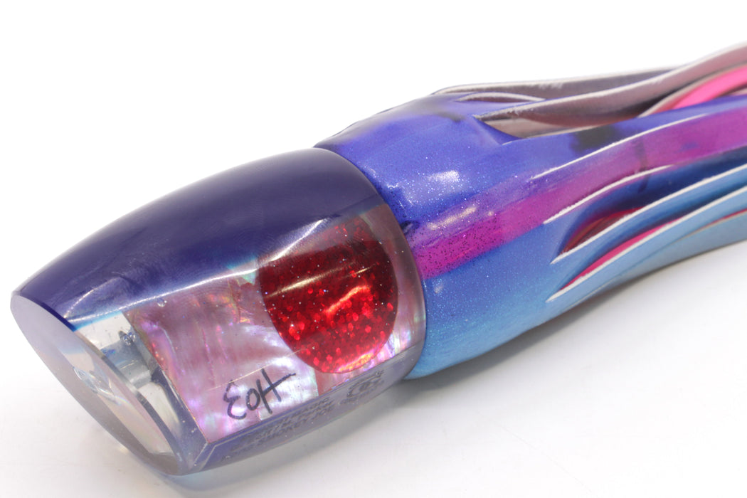 Marlin Magic Pink Awabi Blue Back Red Eyes Smokey Joe 12" 8.5oz Fire Tailz Vinyl