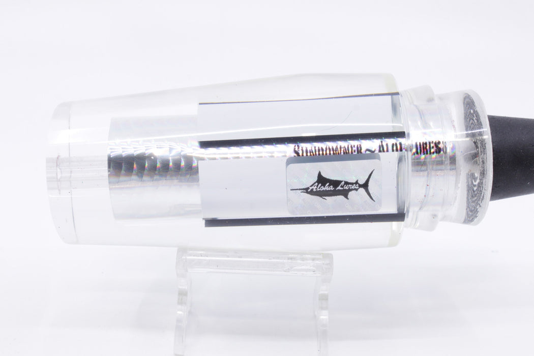 Aloha Lures Clear Mirrored Silver Rainbow Scale Sundowner 14" 8oz EZ-K