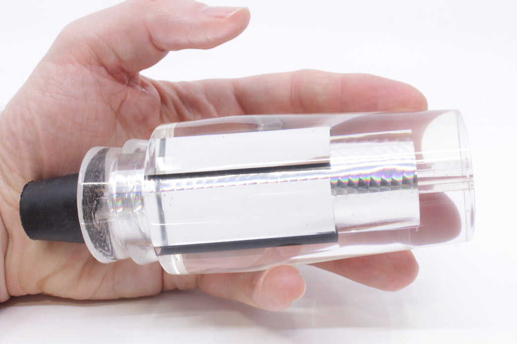 Aloha Lures Clear Mirrored Silver Rainbow Scale Sundowner 14" 8oz EZ-K