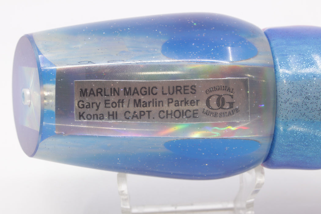 Marlin Magic White Awabi Blue Back Red Eyes Captain's Choice 14" 11oz Fire Tailz Vinyl