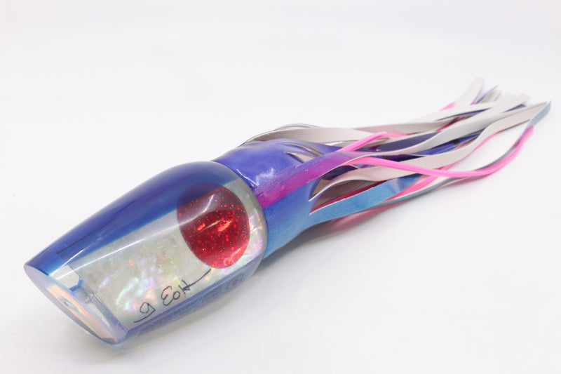 Marlin Magic White Awabi Blue Back Red Eyes Captain's Choice 14" 11oz Fire Tailz Vinyl