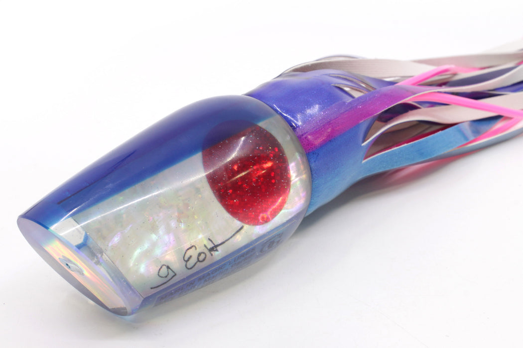 Marlin Magic White Awabi Blue Back Red Eyes Captain's Choice 14" 11oz Fire Tailz Vinyl