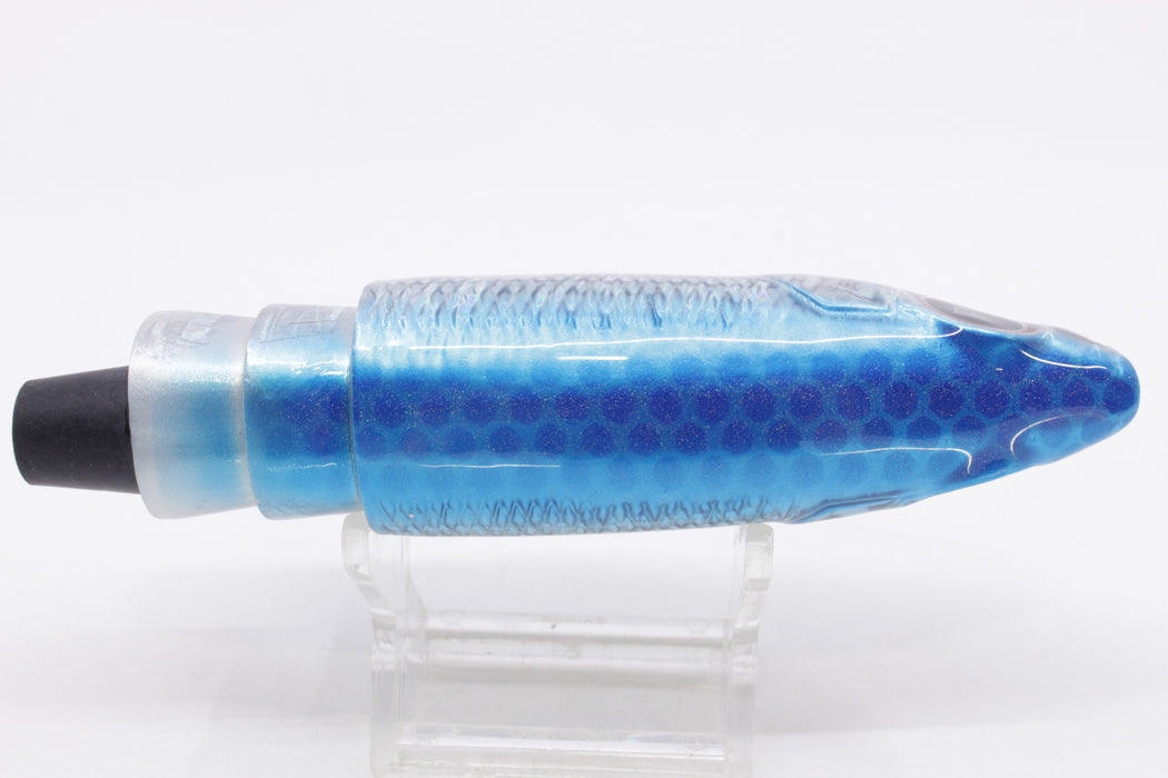 Bonze Lures Silver Rainbow Blue Dot Back Weapon X 12" 8.3oz