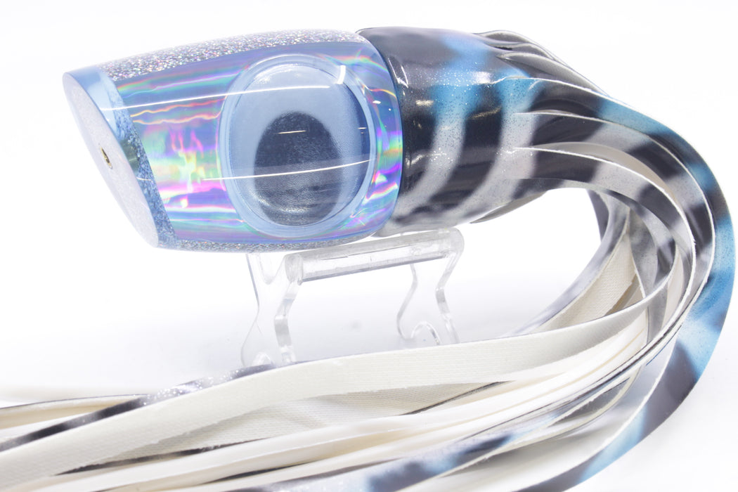 Koya Lures Ice Blue Rainbow Doll Eyes Large 861 14" 10oz Fire Tailz Vinyl Wahoo