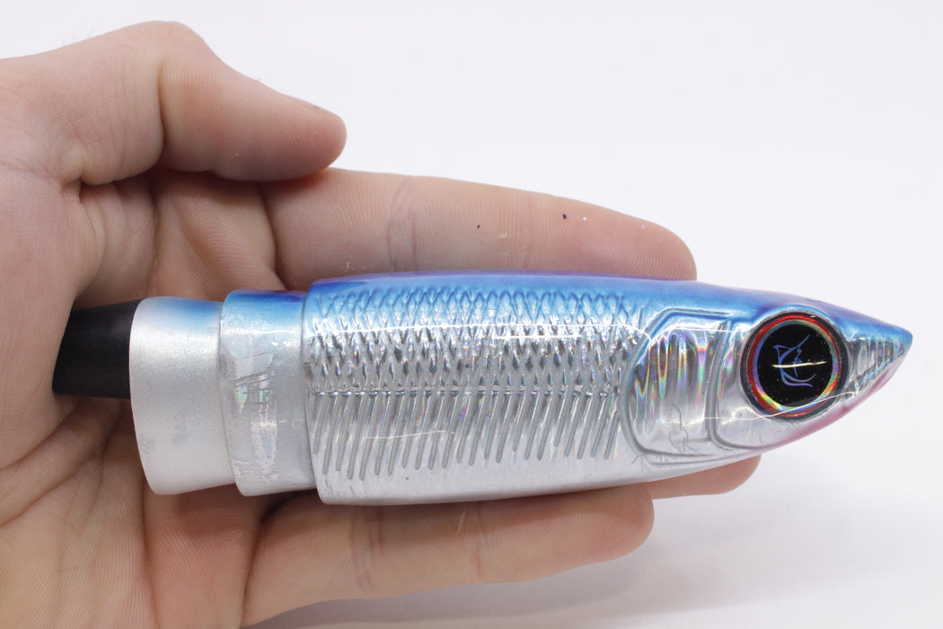 Bonze Lures Silver Rainbow Blue Dot Back Weapon X 12" 8.3oz