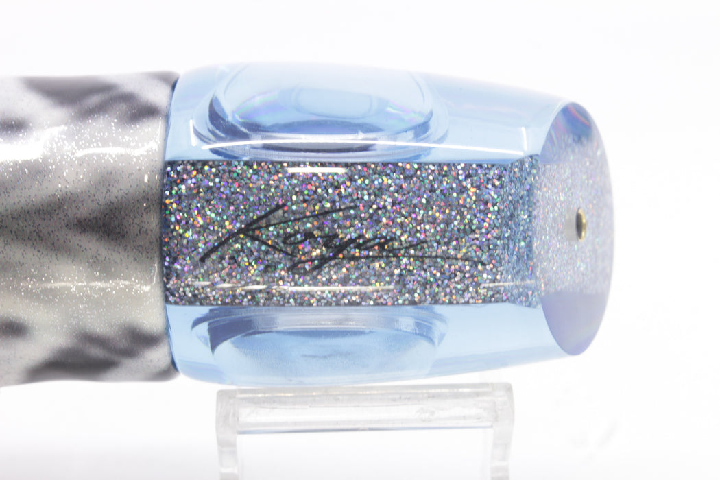 Koya Lures Ice Blue Rainbow Doll Eyes Large 861 14" 10oz Fire Tailz Vinyl Wahoo