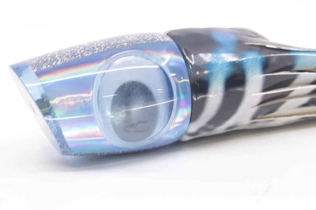 Koya Lures Ice Blue Rainbow Doll Eyes Large 861 14" 10oz Fire Tailz Vinyl Wahoo