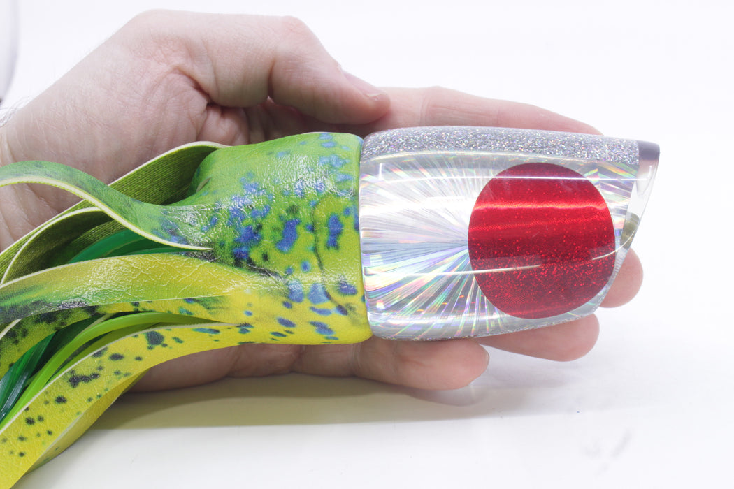 Koya Lures Silver Rainbow Starburst Red Eyes Large 861 14" 9oz ALV Yellow Mahi