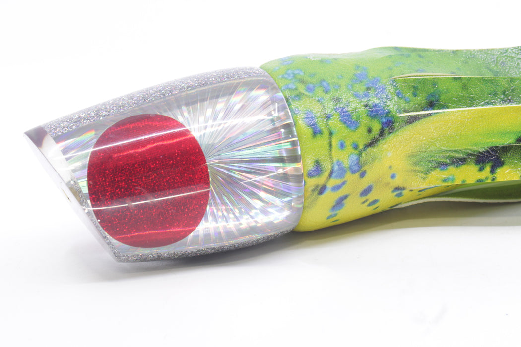 Koya Lures Silver Rainbow Starburst Red Eyes Large 861 14" 9oz ALV Yellow Mahi