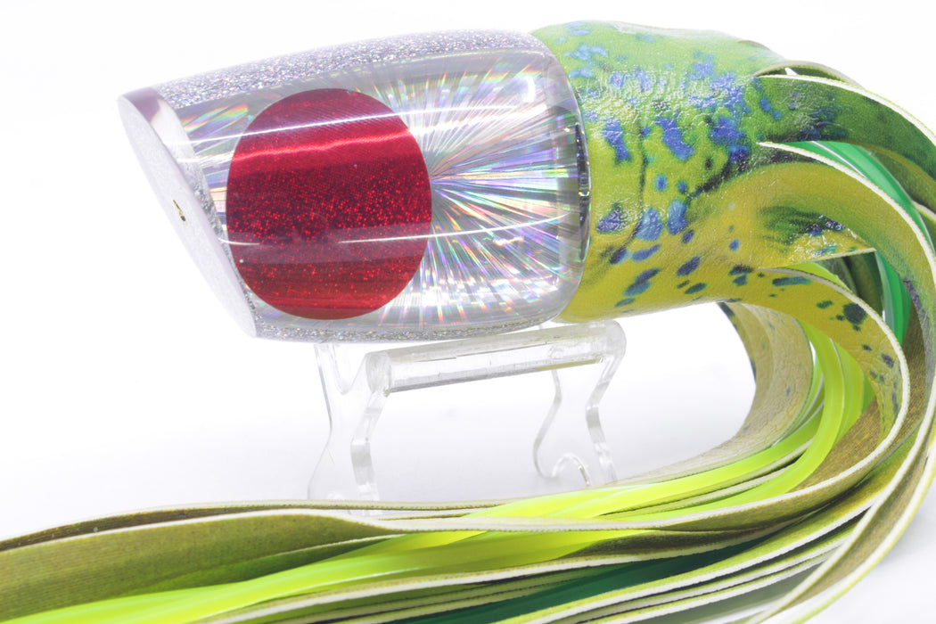 Koya Lures Silver Rainbow Starburst Red Eyes Large 861 14" 9oz ALV Yellow Mahi