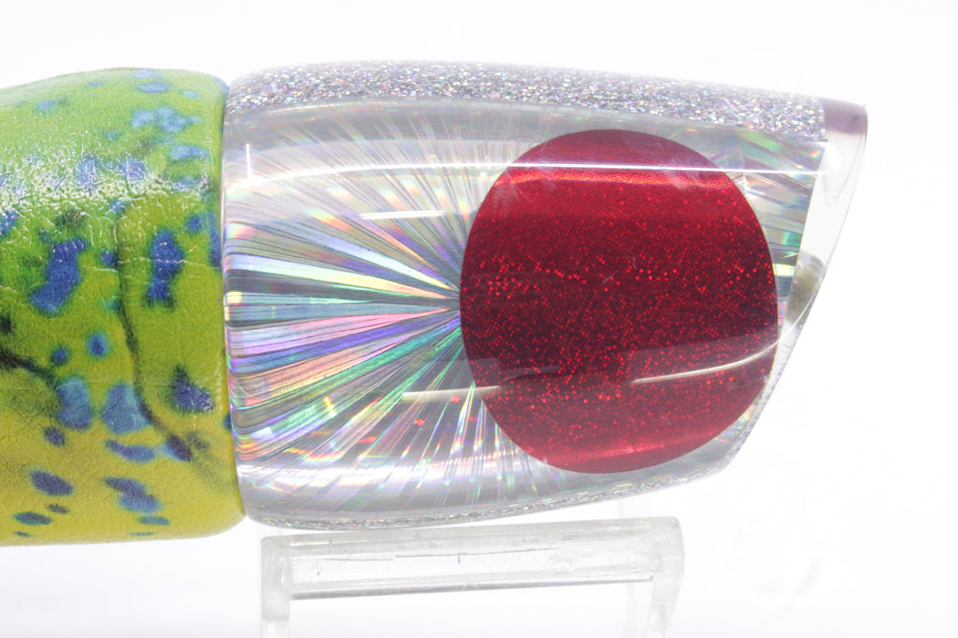 Koya Lures Silver Rainbow Starburst Red Eyes Large 861 14" 9oz ALV Yellow Mahi