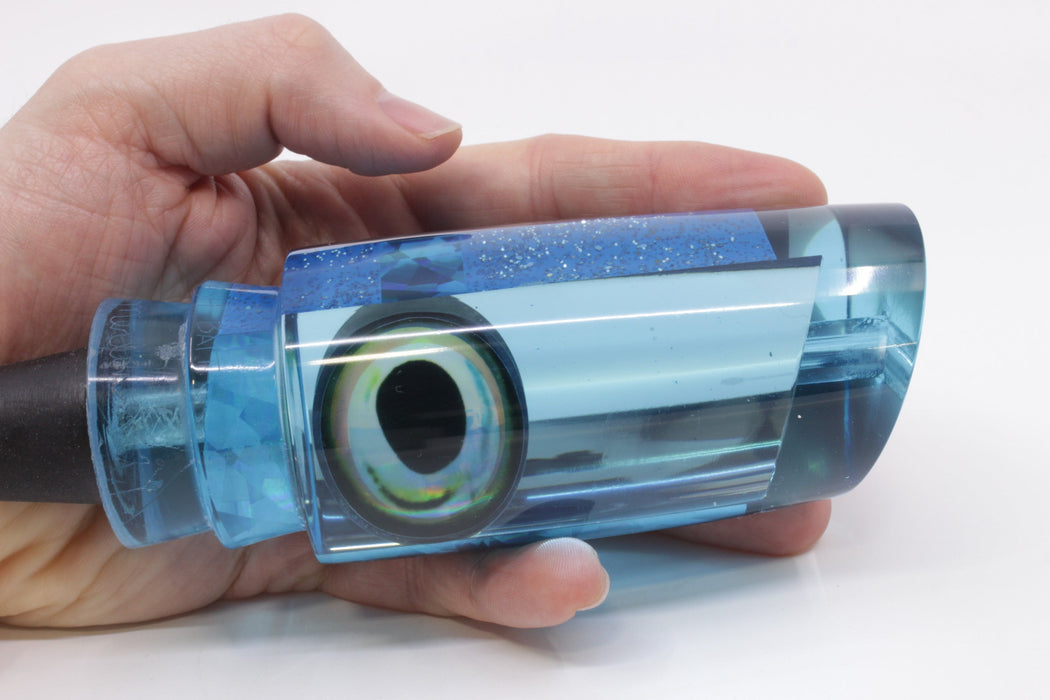 Aloha Lures Ice Blue Mirrored Ice Blue Rainbow Taxi Eyes Smash Bait 14" 9.5oz EZ-K