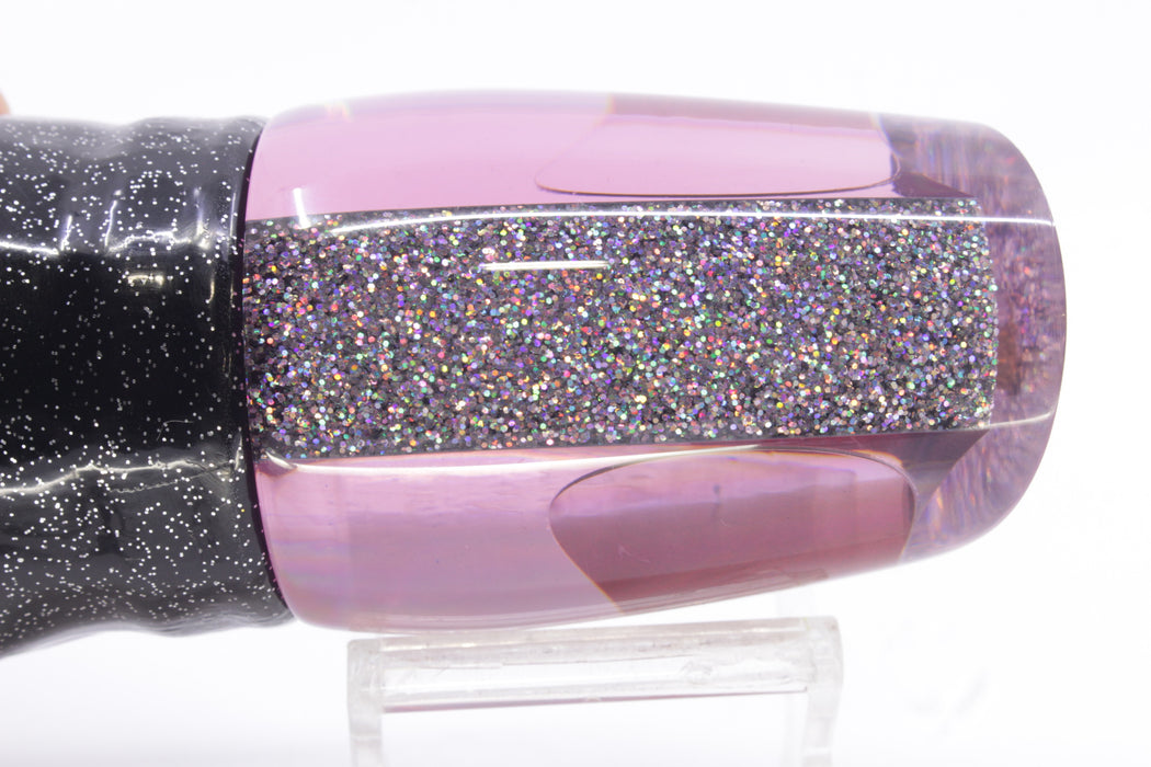 Koya Lures Purple Rainbow Red Eyes Large 861 14" 12oz Skirted Black-Purple/Pink-Silver