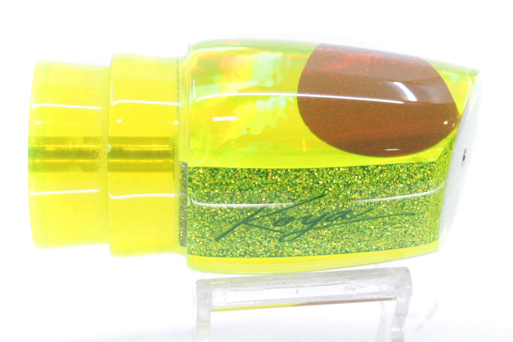 Koya Lures Chartreuse Rainbow Red Eyes Large 861 14" 6.7oz