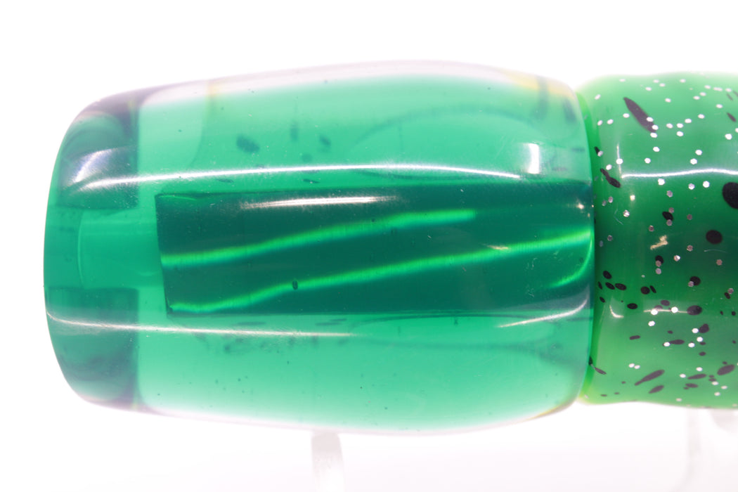Marlin Magic Mahi MOP Green Back Taxi Eyes Lil Hibby 10" 7.2oz Skirted Mahi Pre-Rigged