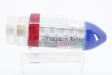 Crampton Baits Silver Rainbow Scale Blue Pearl Tip Bullet 9" 3oz
