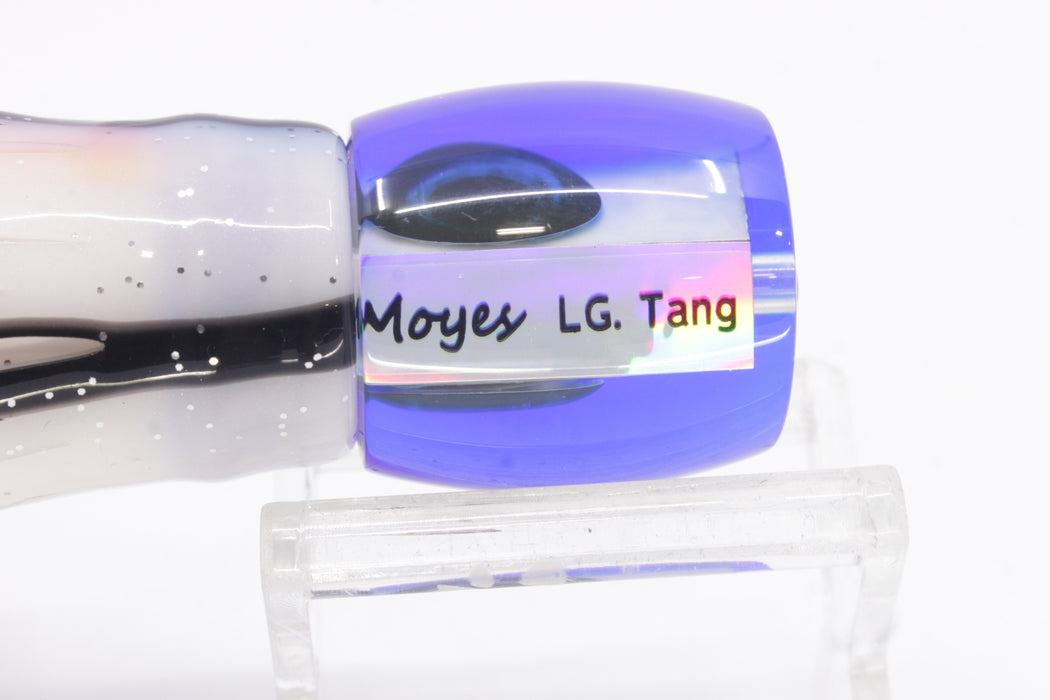Moyes Lures White MOP Blue Back Taxi Eyes Large Tang 9" 3oz Skirted Gay Bob