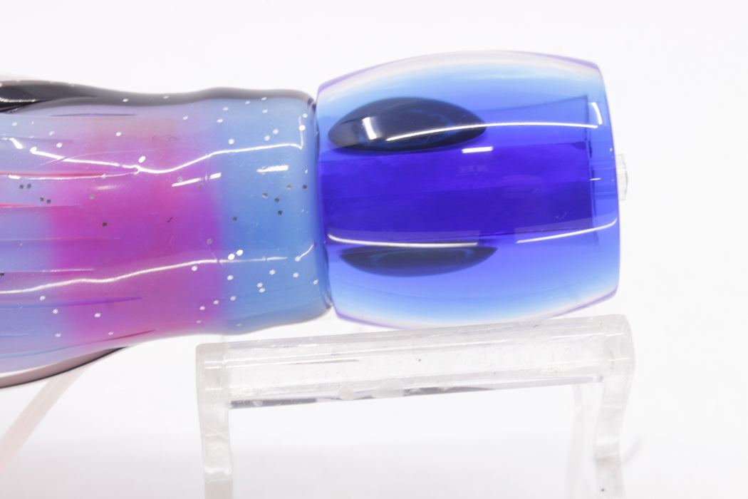 Moyes Lures White MOP Blue Back Taxi Eyes Large Tang 9" 3oz Skirted Gay Bob