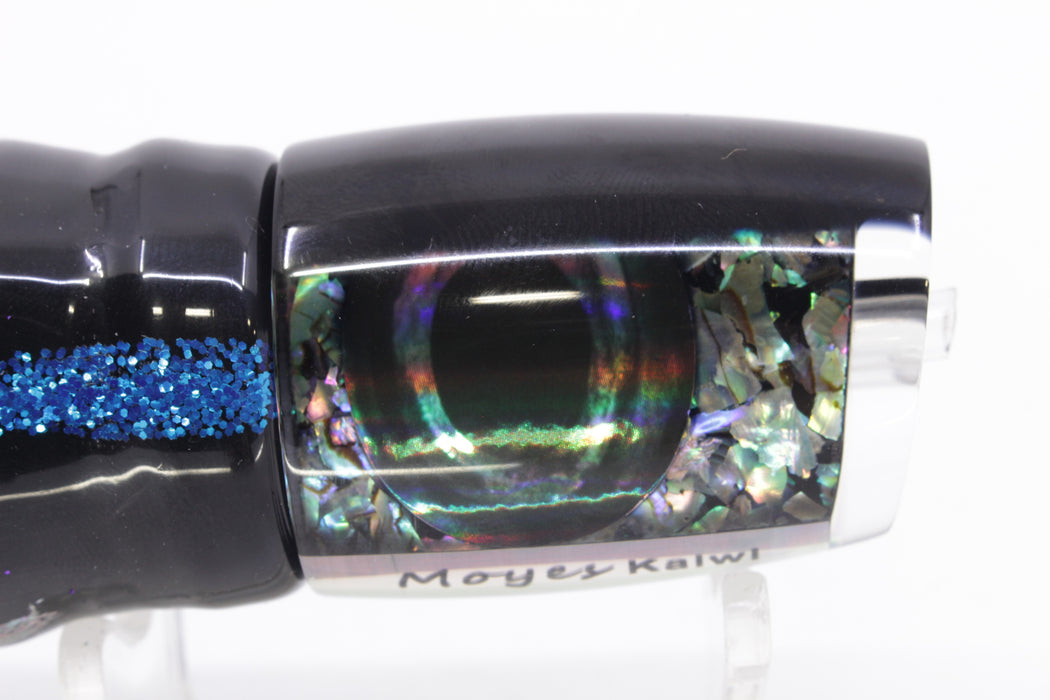 Moyes Lures S&P Black Back Taxi Eyes Kaiwi 10" 4.5oz Skirted Yellowfin/Silver