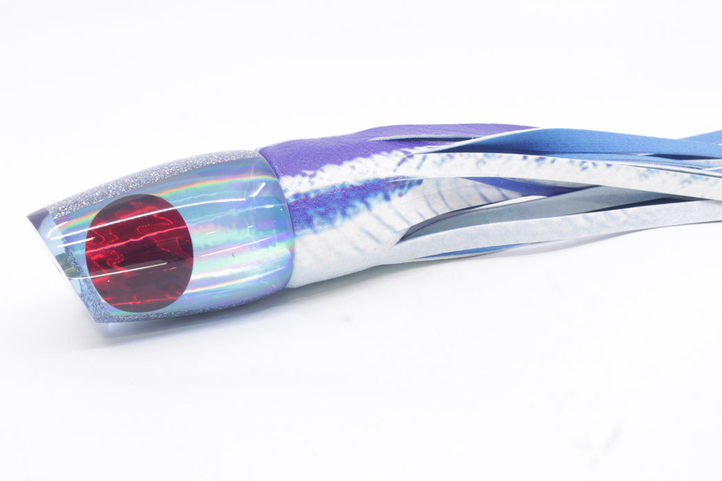 Koya Lures Ice Blue Rainbow Red Eyes Medium 861 12" 8oz ALV Vinyl Blue Ballyhoo
