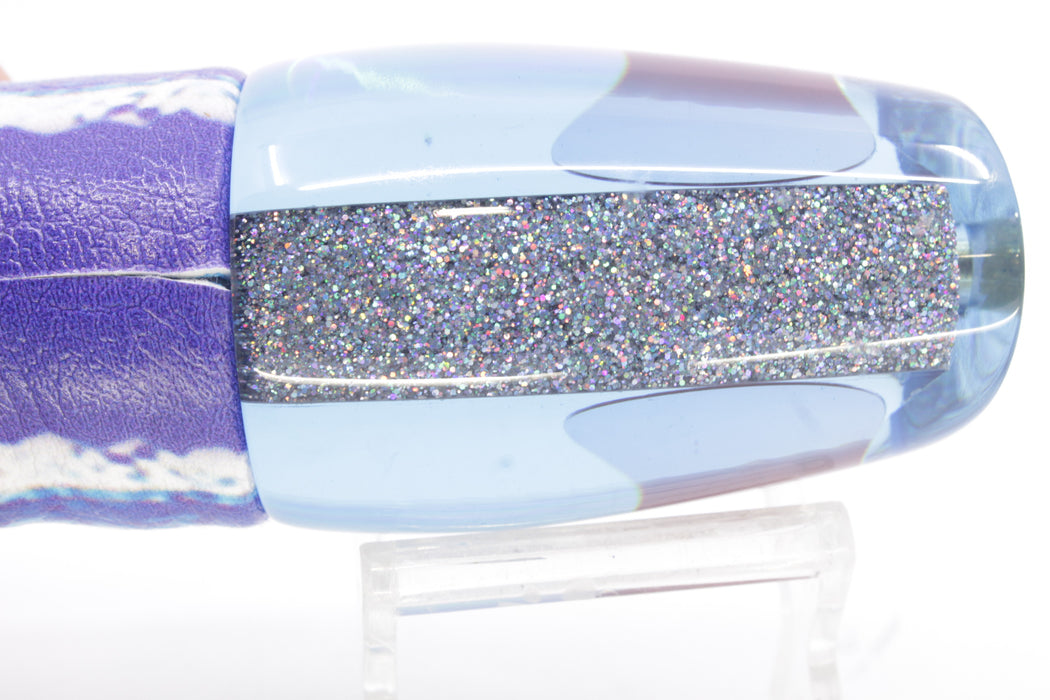 Koya Lures Ice Blue Rainbow Red Eyes Medium 861 12" 8oz ALV Vinyl Blue Ballyhoo