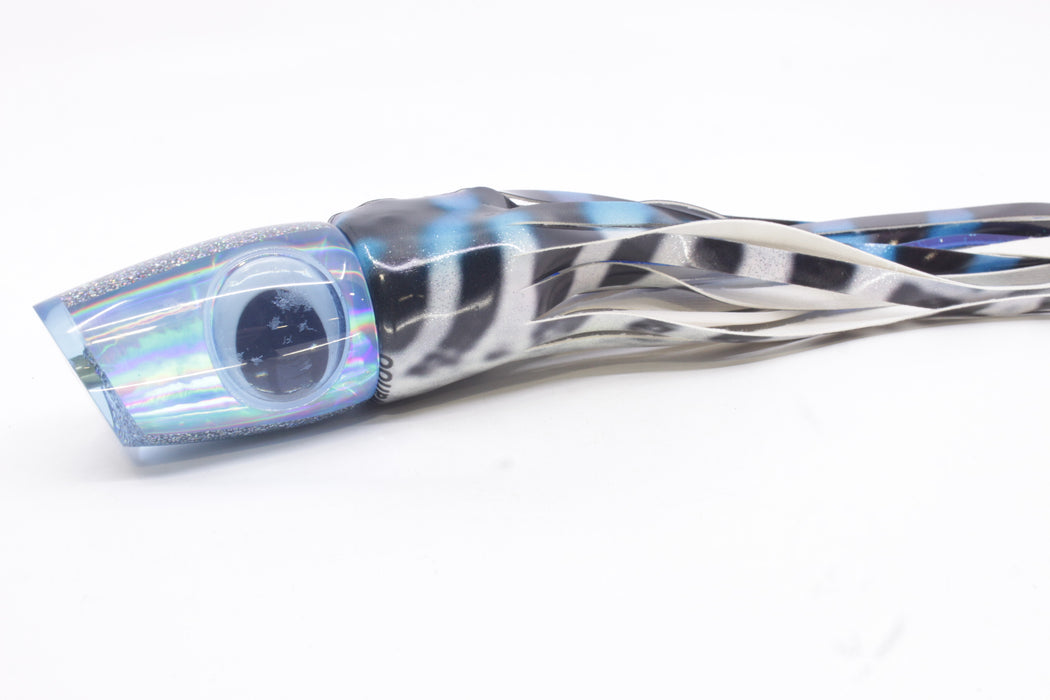 Koya Lures Ice Blue Rainbow Doll Eyes Medium 861 12" 8oz Fire Tailz Vinyl Wahoo