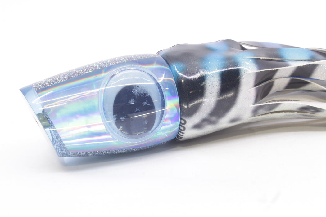 Koya Lures Ice Blue Rainbow Doll Eyes Medium 861 12" 8oz Fire Tailz Vinyl Wahoo