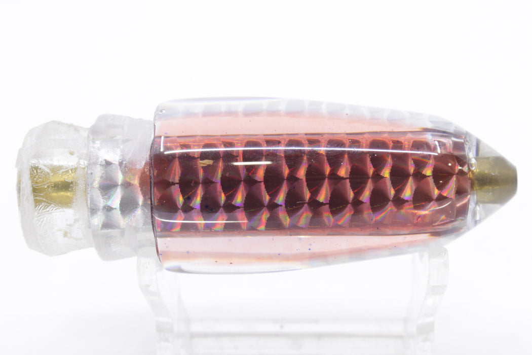 Joe Yee Lures by KEGZ Silver Rainbow Root Beer Back #1 Lead Shorty Bullet 9" 4oz