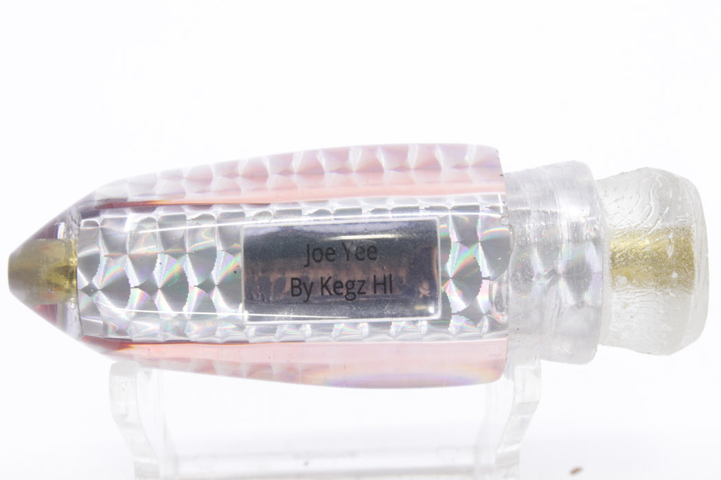 Joe Yee Lures by KEGZ Silver Rainbow Root Beer Back #1 Lead Shorty Bullet 9" 4oz