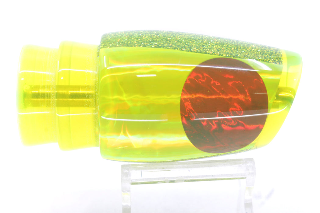 Koya Lures Chartreuse Rainbow Red Eyes Medium 861 12" 5.8oz
