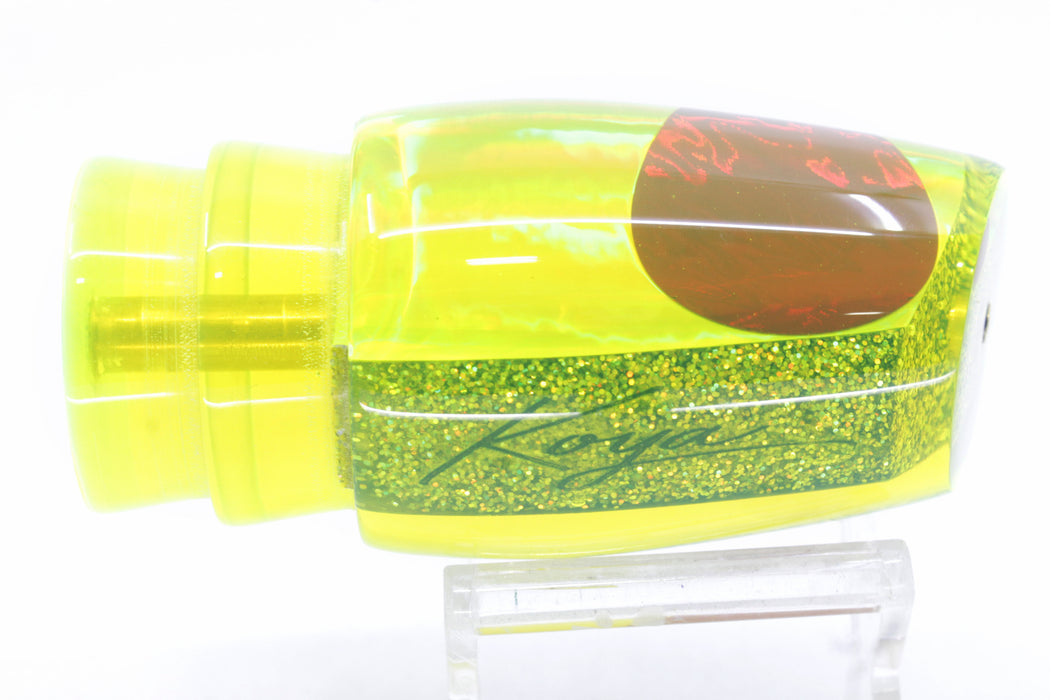 Koya Lures Chartreuse Rainbow Red Eyes Medium 861 12" 5.8oz