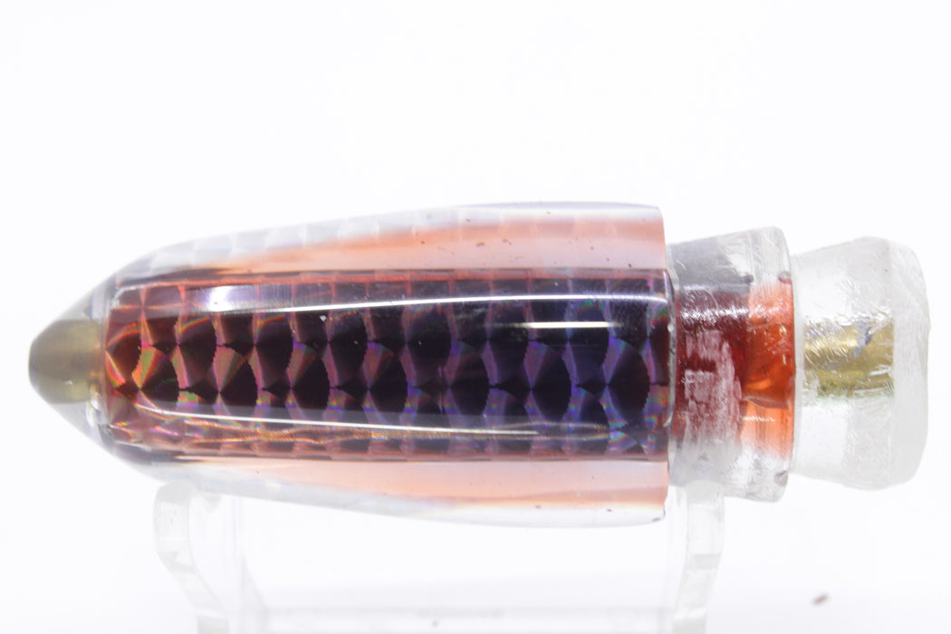 Joe Yee Lures by KEGZ Silver Rainbow Blue-Root Beer Back #2 Lead Shorty Bullet 9" 4oz