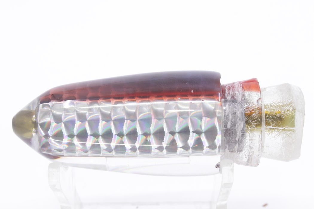 Joe Yee Lures by KEGZ Silver Rainbow Blue-Root Beer Back #2 Lead Shorty Bullet 9" 4oz