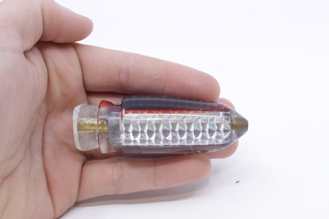 Joe Yee Lures by KEGZ Silver Rainbow Blue-Root Beer Back #2 Lead Shorty Bullet 9" 4oz