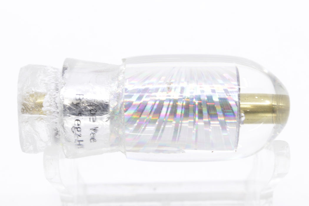 Joe Yee Lures by KEGZ Silver Rainbow Starburst Dum Dum Bullet 7" 2oz