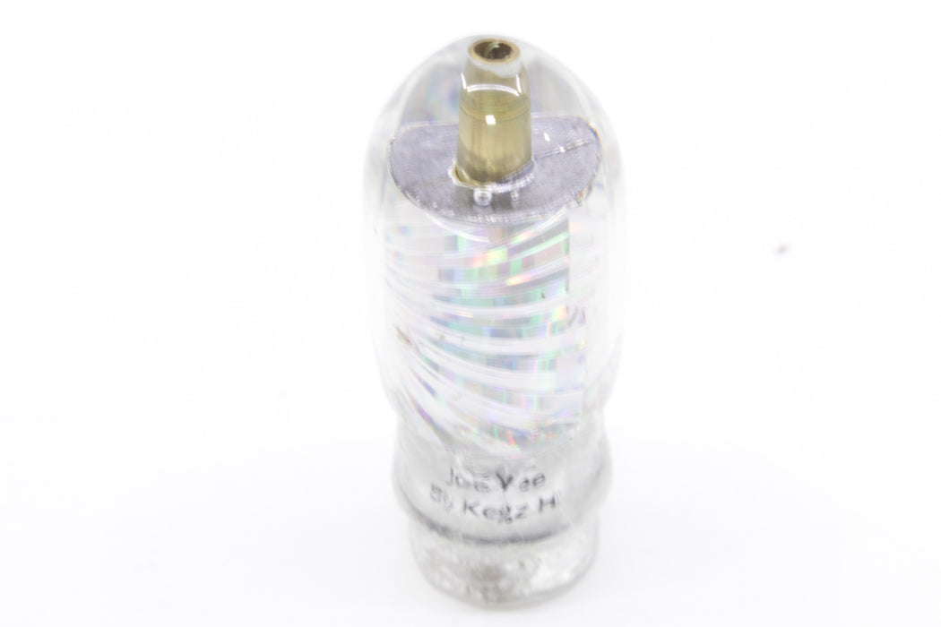 Joe Yee Lures by KEGZ Silver Rainbow Starburst Dum Dum Bullet 7" 2oz