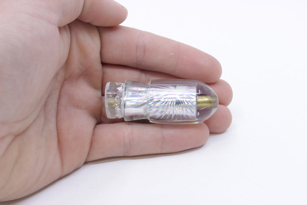 Joe Yee Lures by KEGZ Silver Rainbow Starburst Dum Dum Bullet 7" 2oz