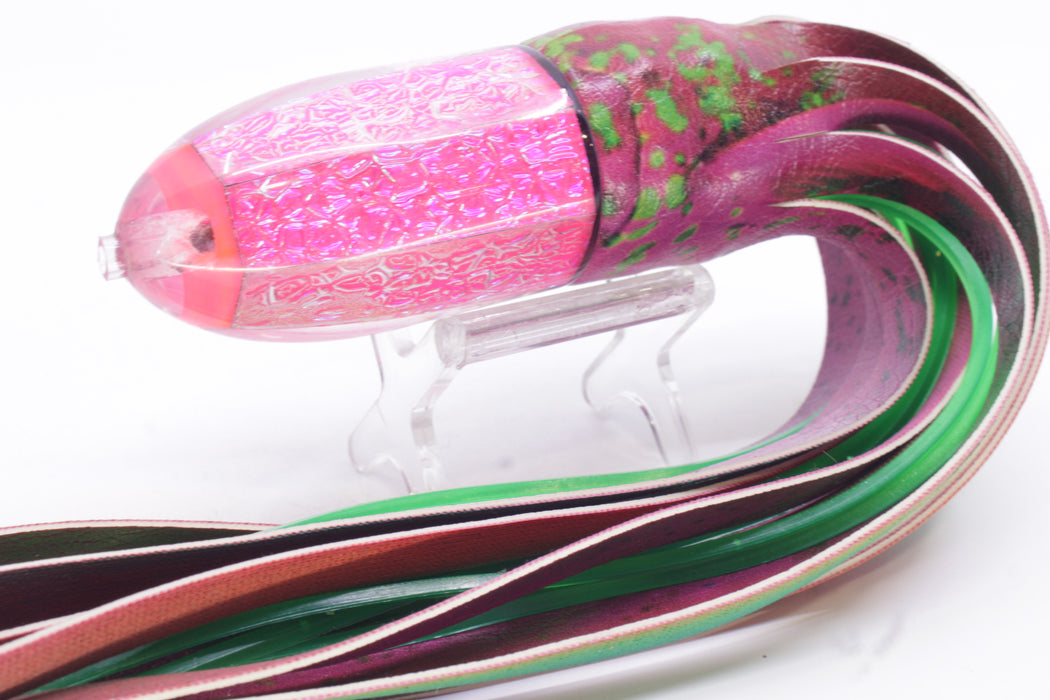 A La Vive Lures Pink Oil Slick Horner Man 12" 7.5oz ALV Mahi Pink