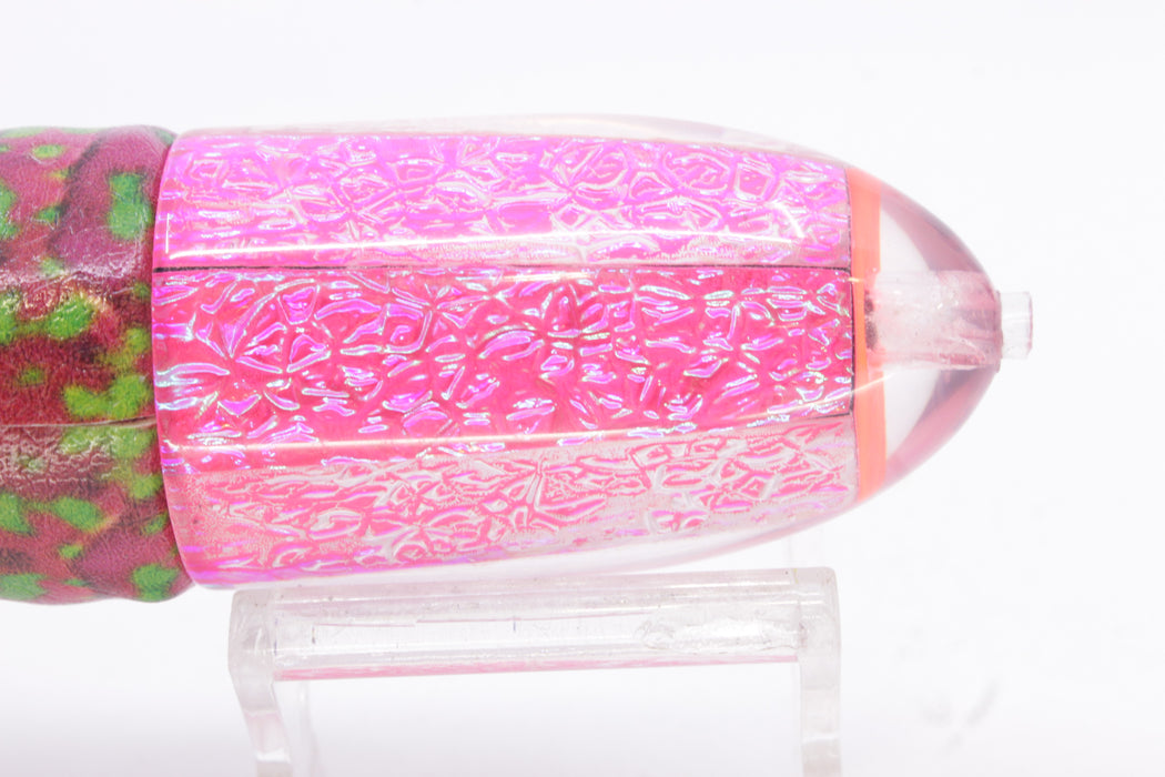 A La Vive Lures Pink Oil Slick Horner Man 12" 7.5oz ALV Mahi Pink