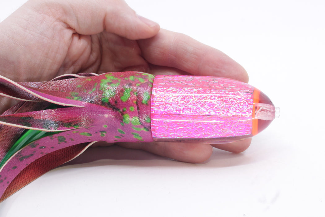 A La Vive Lures Pink Oil Slick Horner Man 12" 7.5oz ALV Mahi Pink