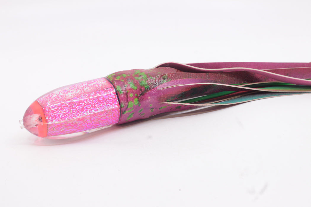 A La Vive Lures Pink Oil Slick Horner Man 12" 7.5oz ALV Mahi Pink