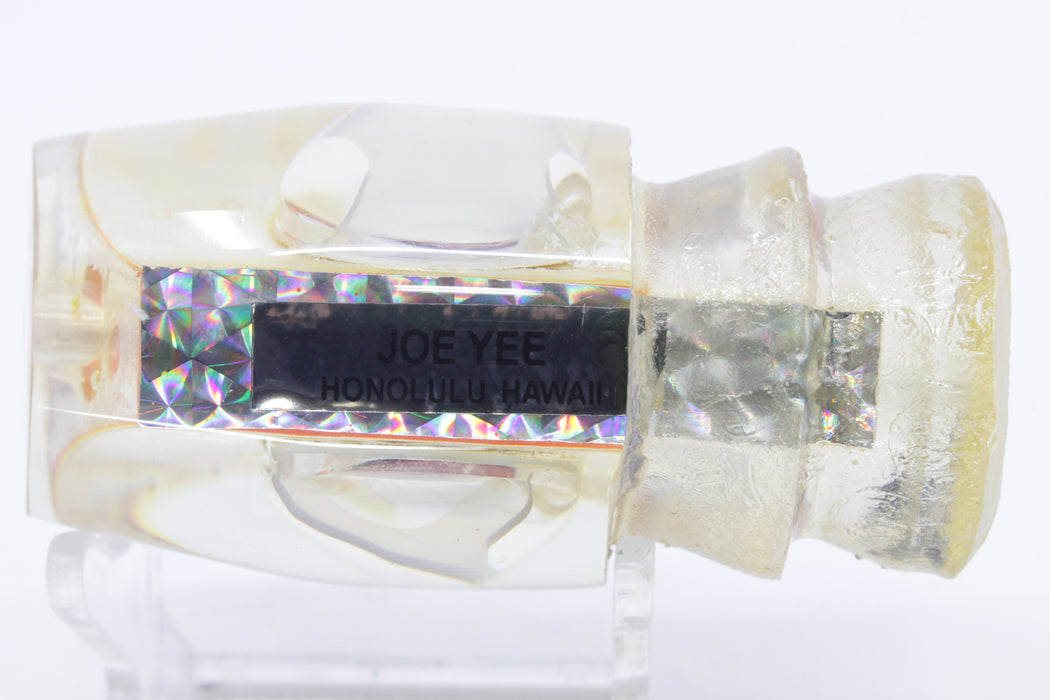 Joe Yee White Awabi Black-Red Shakey Eyes "Evil" Apollo 12" 2.8oz