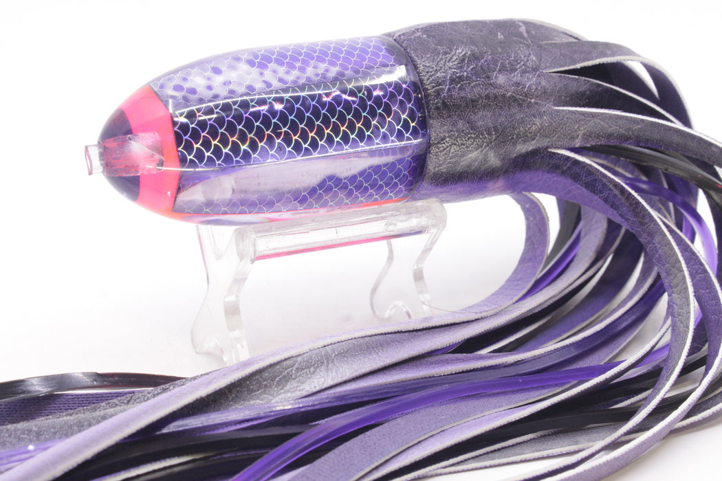 A La Vive Lures Purple Rainbow Scale Horner Man 12" 7.5oz ALV Skipjack Purple