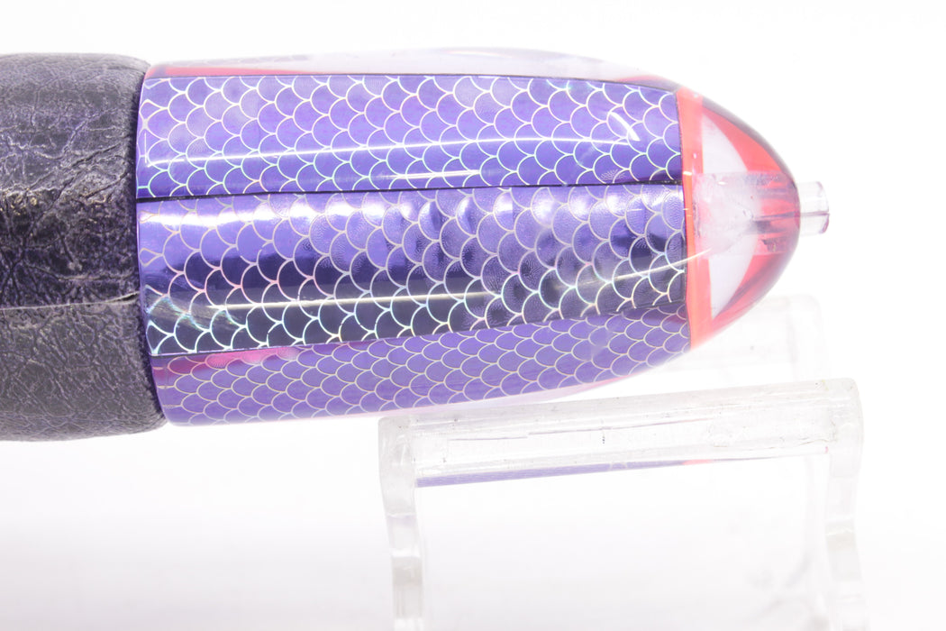 A La Vive Lures Purple Rainbow Scale Horner Man 12" 7.5oz ALV Skipjack Purple