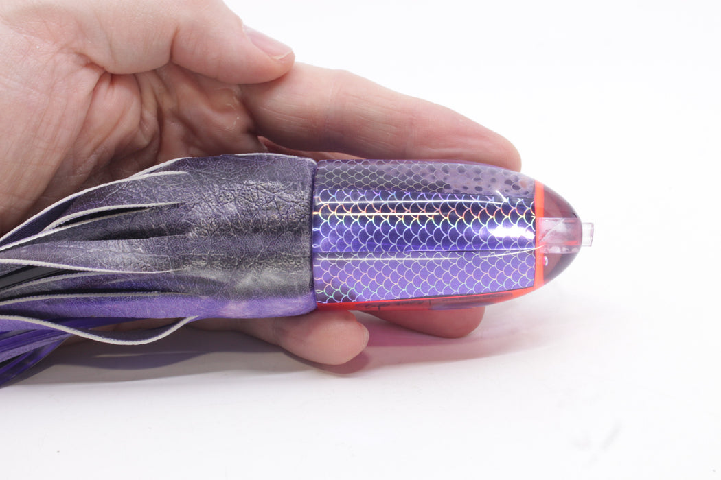 A La Vive Lures Purple Rainbow Scale Horner Man 12" 7.5oz ALV Skipjack Purple