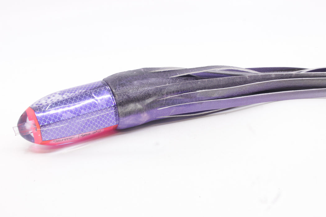 A La Vive Lures Purple Rainbow Scale Horner Man 12" 7.5oz ALV Skipjack Purple