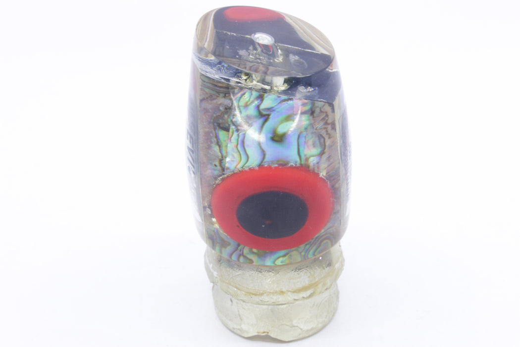 Joe Yee Abalone Shell Black-Red Handmade Eyes #2 "Evil" Apollo 12" 2.8oz