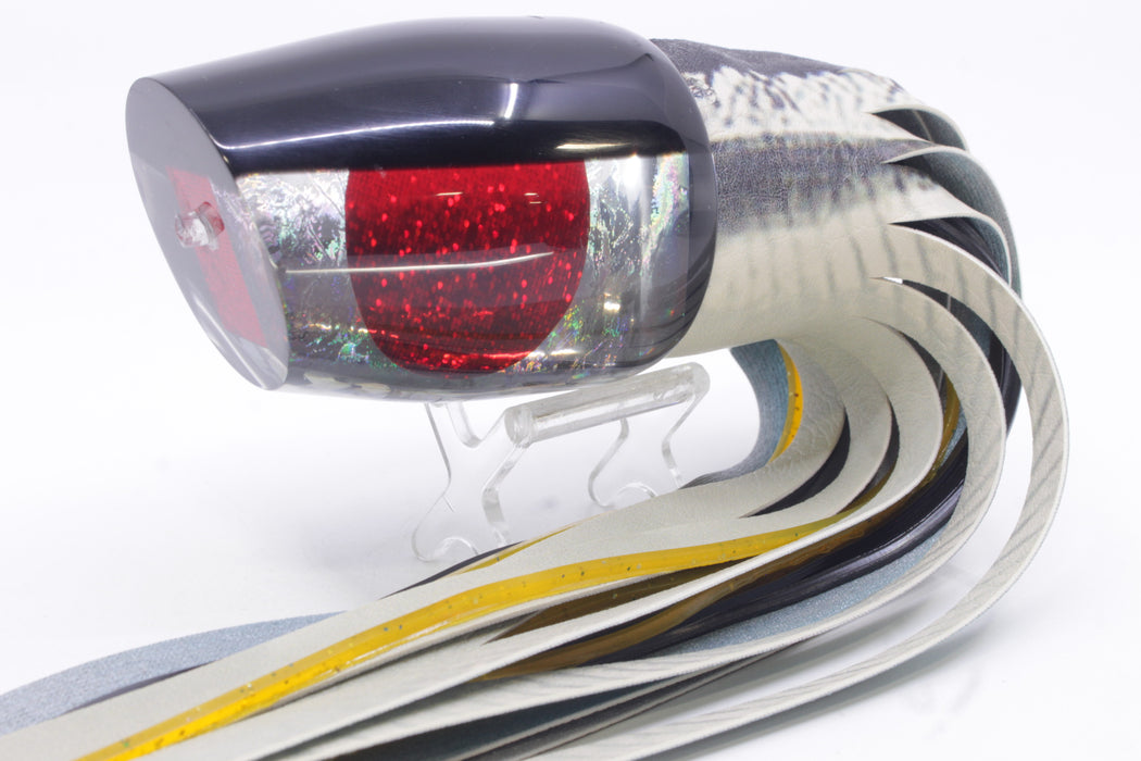 A La Vive Lures Silver Rainbow Black Back Red Eyes XL Pothound 16" 15.7oz ALV